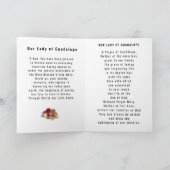 Carte de voeux pliée Notre-Dame de Guadalupe (Intérieur)