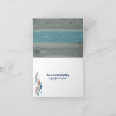 Carte de voeux pliée Ocean Underwater Seahorse (Intérieur)