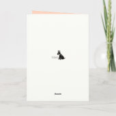Carte de vœux pliée par l'étudiant (Dos)