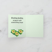 Carte de vœux pliée : Pensées et prières (Intérieur)