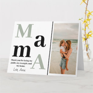 Carte de voeux pliée personnalisée pour la Fête de