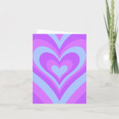 Carte de voeux pliée petit coeur (Dos)