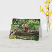 Carte de vœux pliée photo de chat manquant (Fleur jaune)