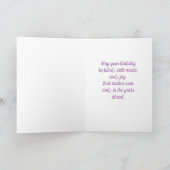 Carte de voeux pliée Piano en verre (Intérieur)