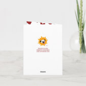 Carte de vœux pliée Pizza Pug : Sois à moi, Saint- (Dos)