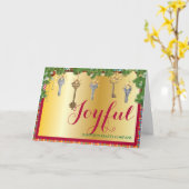 Carte de vœux pliée pour agent immobilier (Fleur jaune)