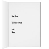 Carte de vœux pliée pour anniversaire Antiques (Intérieur (Droit))