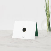 Carte de vœux pliée pour anniversaire avec arbres  (Dos)