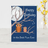 Carte de vœux pliée pour anniversaire avec des hib (Fleur jaune)