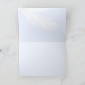 Carte de voeux pliée pour bébés Swans & Feathers B (Intérieur)