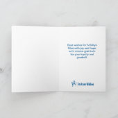 Carte de vœux pliée pour égayer les esprits (Intérieur)