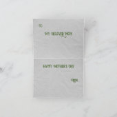 Carte de vœux pliée pour la fête des mères (Intérieur)