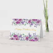 Carte de voeux pliée pour la fête des mères (Recto)