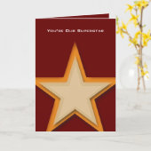 Carte de vœux pliée pour la fête des mères (Fleur jaune)