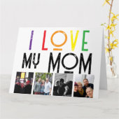 Carte de vœux pliée pour la fête des mères (Fleur jaune)