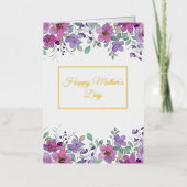 Carte de voeux pliée pour la fête des mères (Recto)