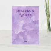 Carte de vœux pliée pour la fête des mères Proverb (Dos)