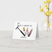 Carte de vœux pliée pour la fête des pères (Fleur jaune)