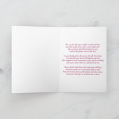 Carte de voeux pliée pour la naissance de la petit (Intérieur)