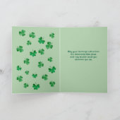 Carte de vœux pliée pour la Saint-Patrick (Intérieur)