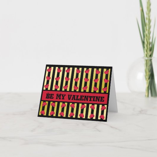 Carte de vœux pliée pour la Saint-Valentin (Devant)