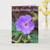 Carte de vœux pliée pour la Saint-Valentin (Fleur jaune)