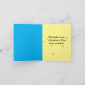 Carte de vœux pliée pour la Saint-Valentin Honey B (Intérieur)