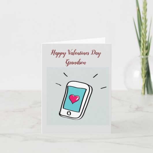 Carte de vœux pliée pour la Saint-Valentin petit-f (Devant)