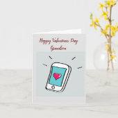 Carte de vœux pliée pour la Saint-Valentin petit-f (Fleur jaune)