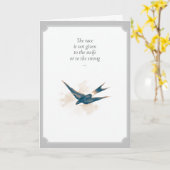 Carte de voeux pliée pour l'anniversaire d'argent (Fleur jaune)