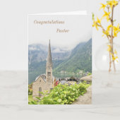 Carte de voeux pliée pour l'anniversaire de l'égli (Fleur jaune)