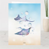 Carte de vœux pliée pour l'anniversaire de Mata ra (Dos)