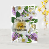 Carte de vœux pliée pour l'anniversaire de notre p (Fleur jaune)