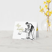 Carte de vœux pliée pour l'anniversaire du charpen (Fleur jaune)