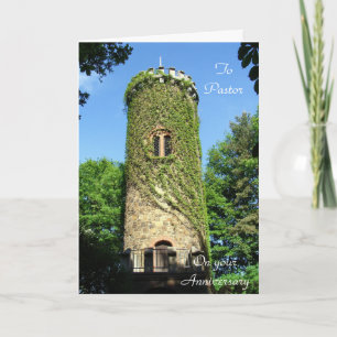 Carte de voeux pliée pour l'anniversaire du pasteu