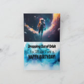 Carte de vœux pliée pour l'anniversaire d'un astro (Intérieur)