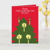 Carte de vœux pliée pour le jeu d'échecs de Noël (Fleur jaune)