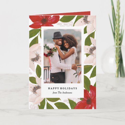 Carte de vœux pliée pour les fêtes de fin d'année (Devant)