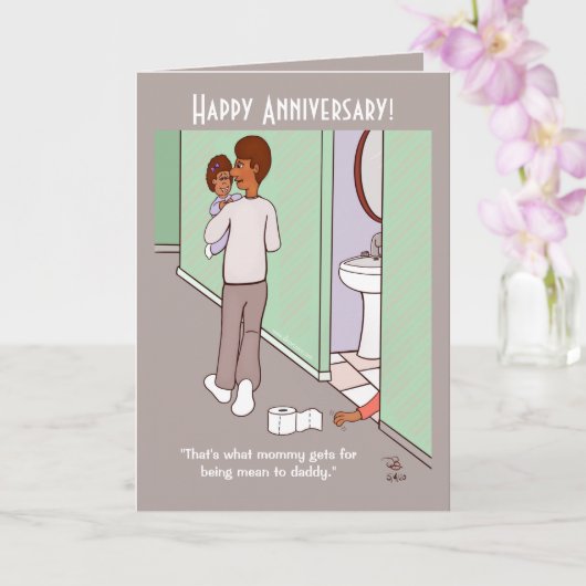 Carte de voeux pliée pour maman moyenne (Orchidée)