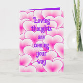 Carte de voeux pliée pour partager la sympathie (Devant)