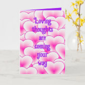 Carte de voeux pliée pour partager la sympathie (Fleur jaune)