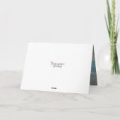 Carte de vœux pliée pour un anniversaire à la plag (Dos)