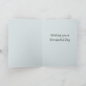 Carte de vœux pliée pour un anniversaire avec des  (Intérieur)