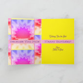 Carte de vœux pliée pour un anniversaire cool (Intérieur)