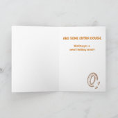 Carte de voeux pliée pour vacances supplémentaires (Intérieur)