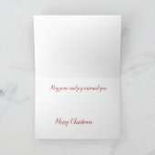 Carte de vœux pliée "Que la paix soit" (Intérieur)