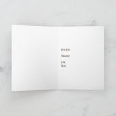 Carte de vœux pliée Recettes (Intérieur)