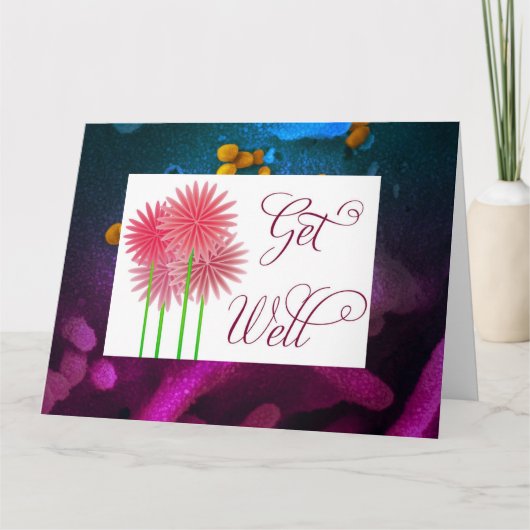 Carte de vœux pliée "Rétablissez-vous" (Devant)