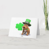 Carte de vœux pliée Saint-Patrick (Dos)