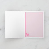 Carte de vœux pliée Saint-Valentin Poisson Mignon (Intérieur)